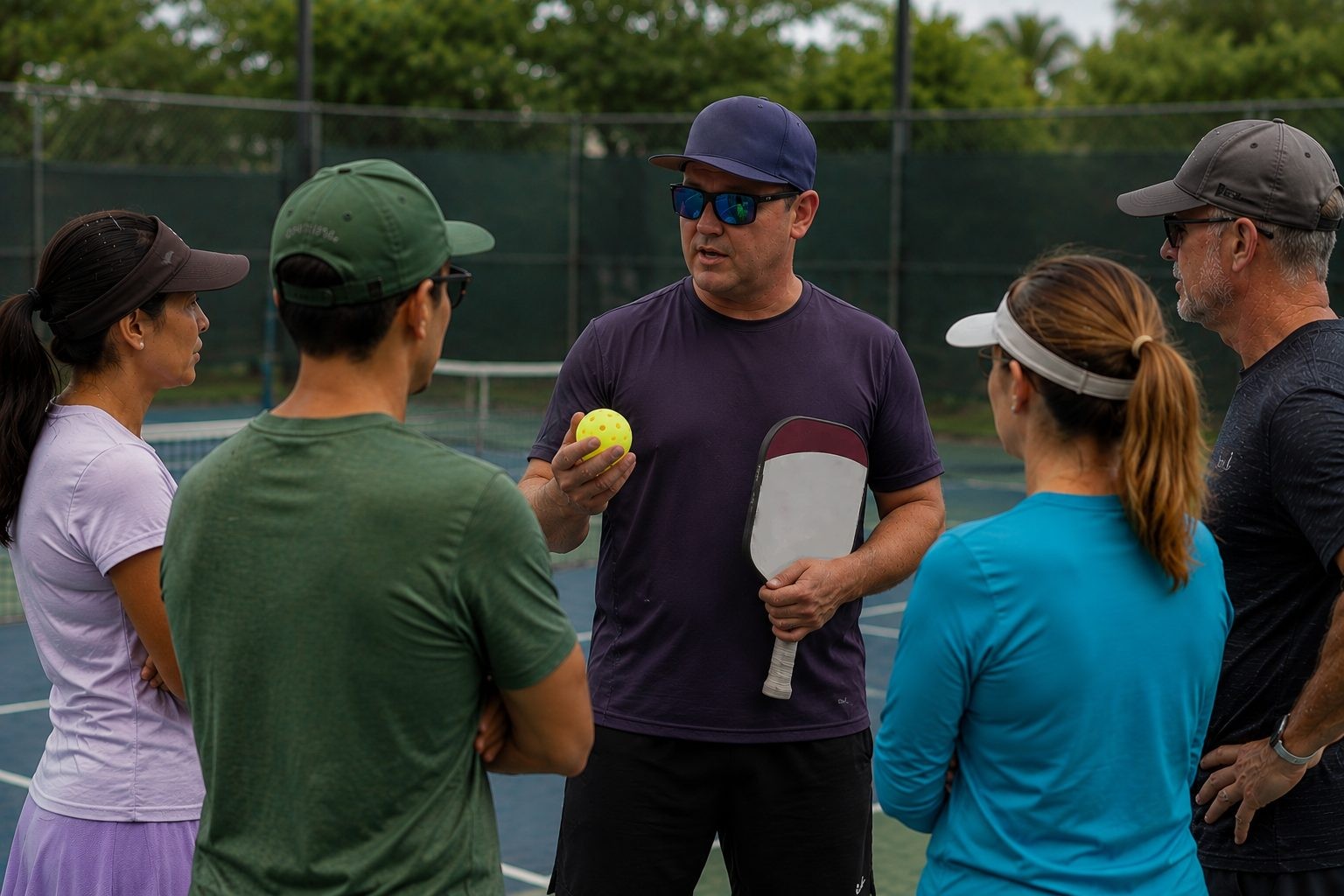 A GPA coach returning a shot during a mentored on-court session